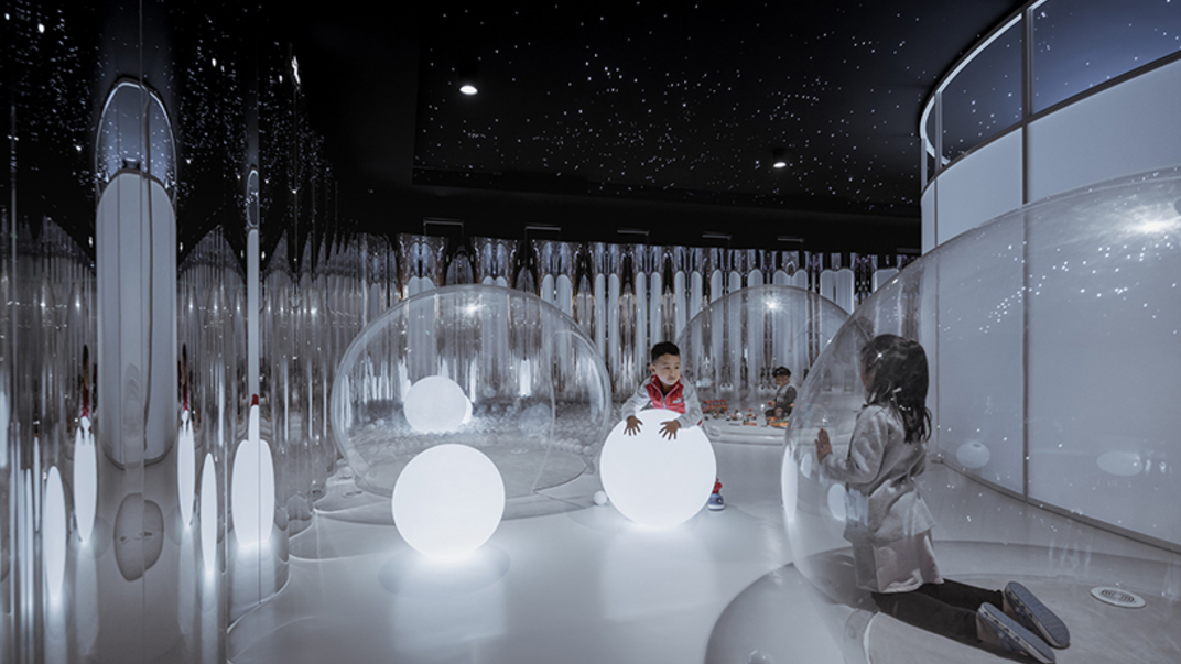 Interiores divertidos para niños: un restaurante en China