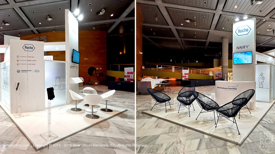 Nuestro stand para Roche en el Congreso SEAP 2019, Granada