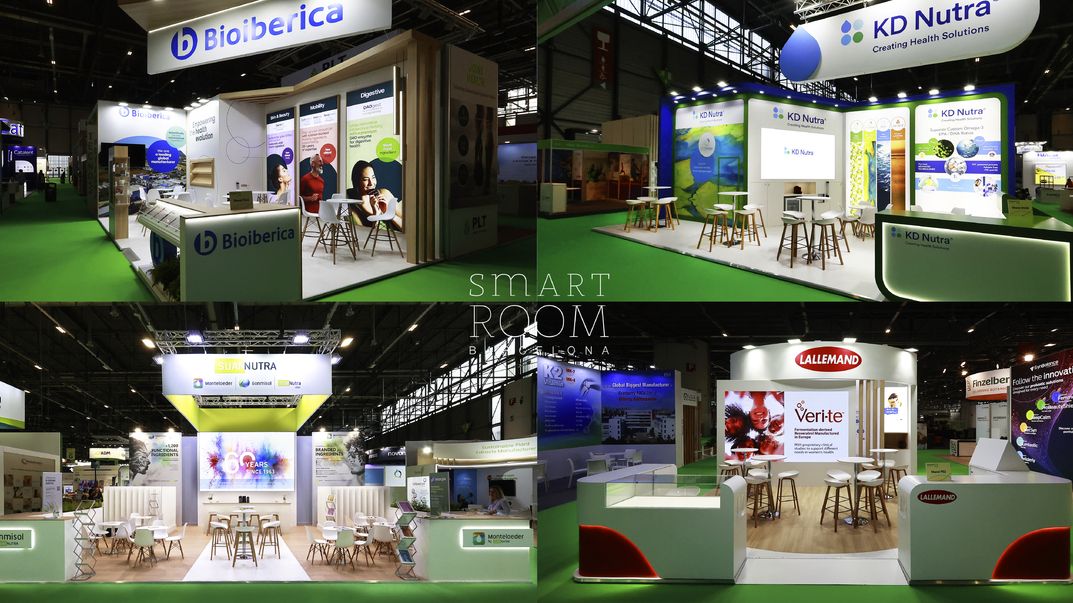 Nuestros stands en Vitafoods 2024